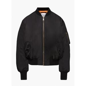 Tna 'Tahoe' Black Wool Blend Bomber Jacket Size M